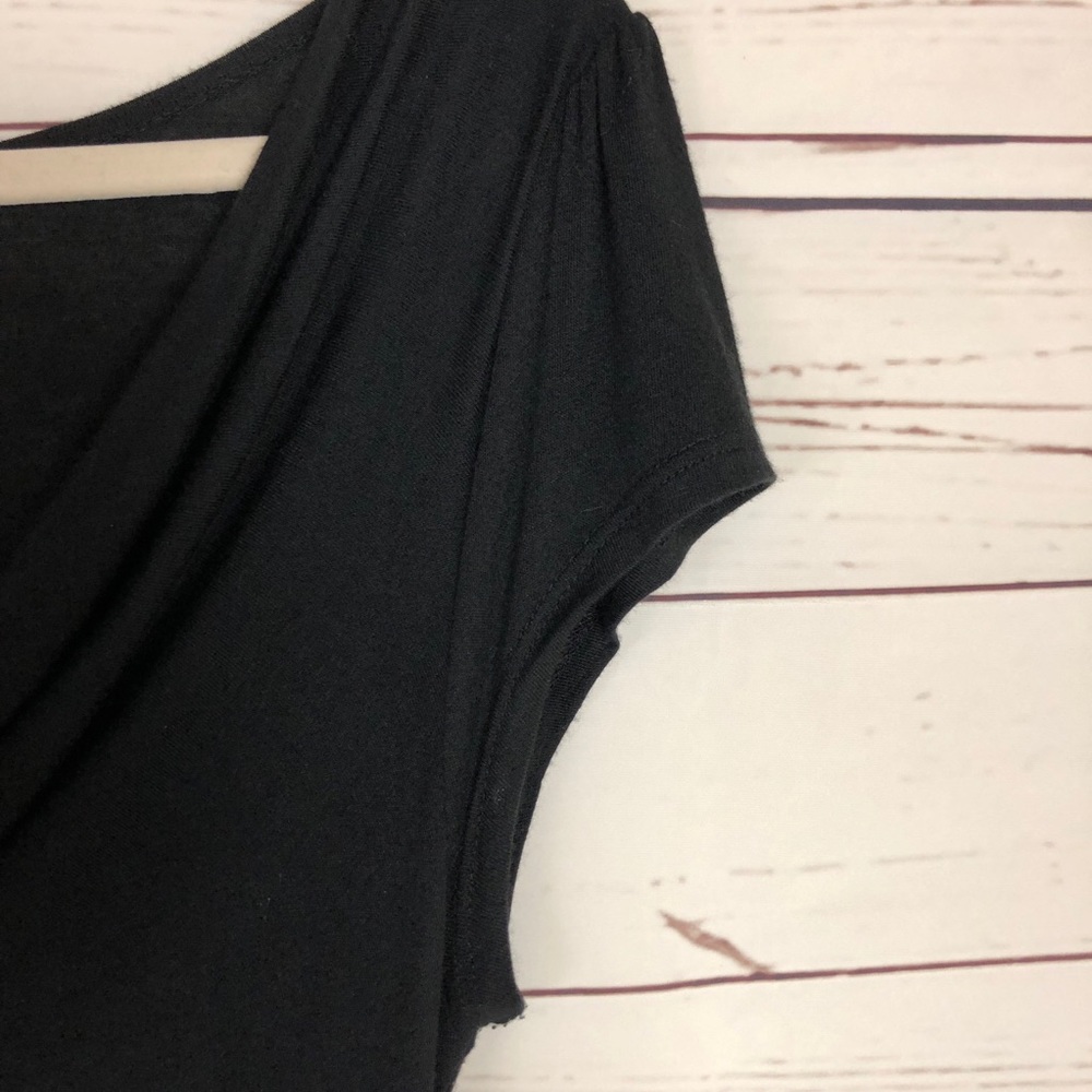 Ginger G Top Draped Ruched Embellished Ruffles - Picture 7 of 8